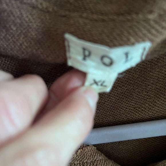 POL Button Front Closure Jacket/ Shacket Brown NWOT X Large - Picture 6 of 8